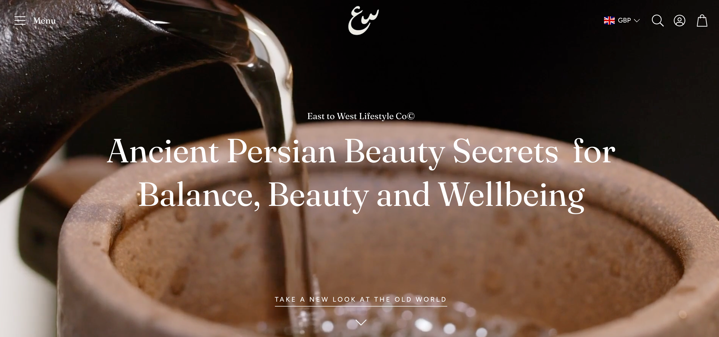 Water ouring into a vessel 