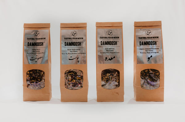 The Persian Tea Ritual Bundle — All 4 Damnoosh Herbal Teas